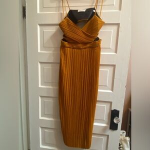 ALC Plisse MIDI Dress